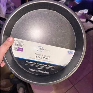 Mainstays Nonstick Round Cake Pan - Silver